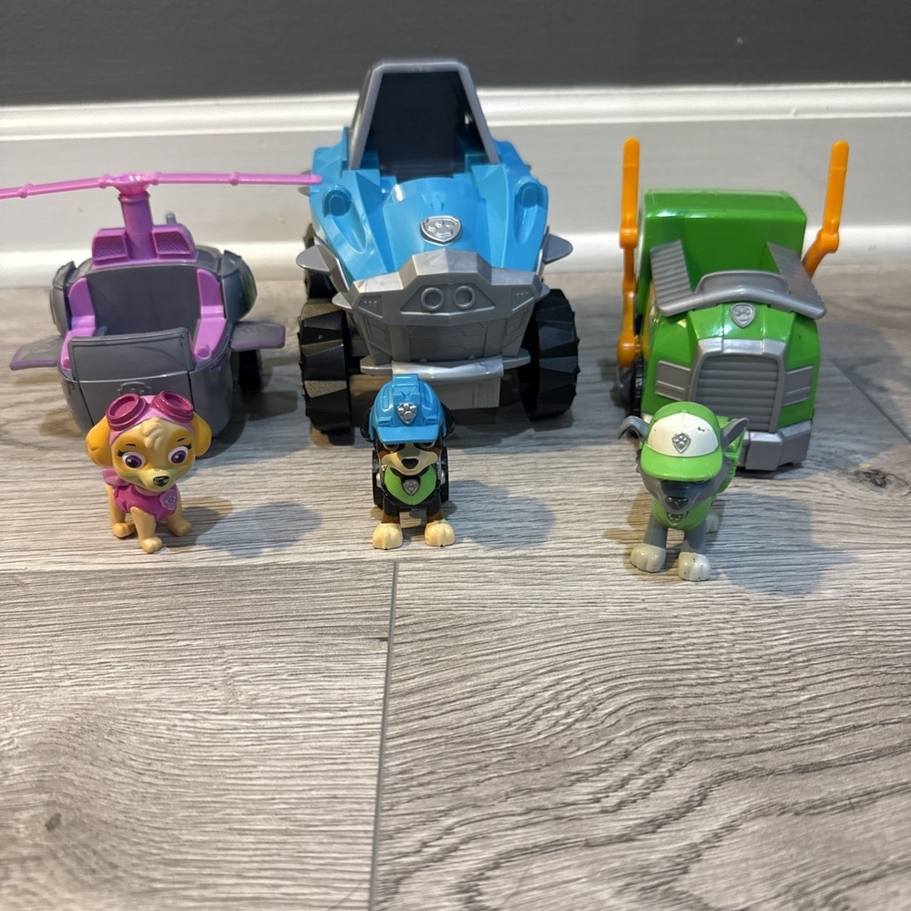 Paw Patrol‎ Lot Of 3 Vehicles With Characters